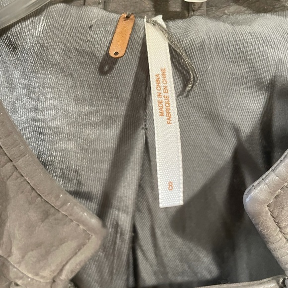 Free People Gray Moto Jacket - Picture 2 of 3